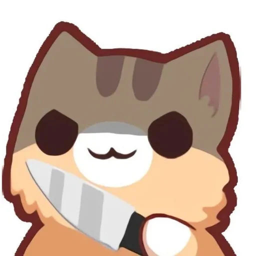 🔪 Стикер «Cutecaaat» для Telegram