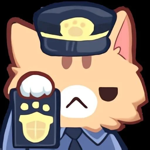 👮 Стикер «Cutecaaat» для Telegram