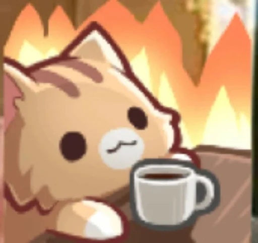 ☕️ Стикер «Cutecaaat» для Telegram