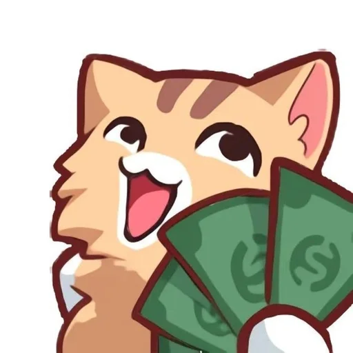 💸 Стикер «Cutecaaat» для Telegram