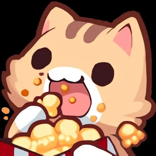 🍿 Стикер «Cutecaaat» для Telegram