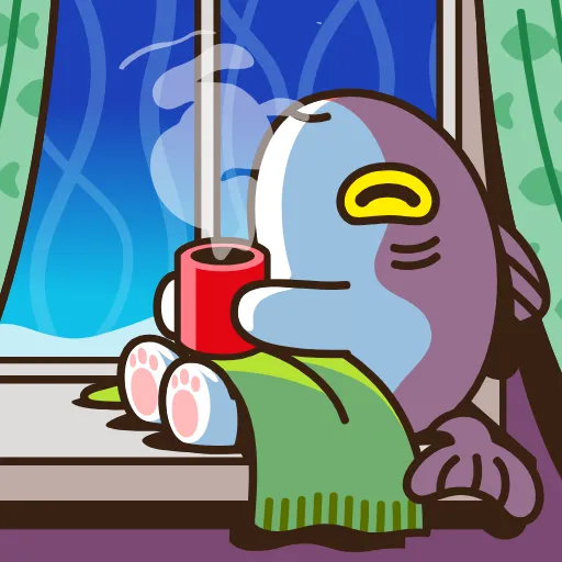 ☕️ Стикер «Котокарп Гектор» для Telegram
