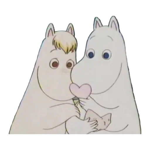👩‍❤️‍👨 Стикер «Moomins» для Telegram
