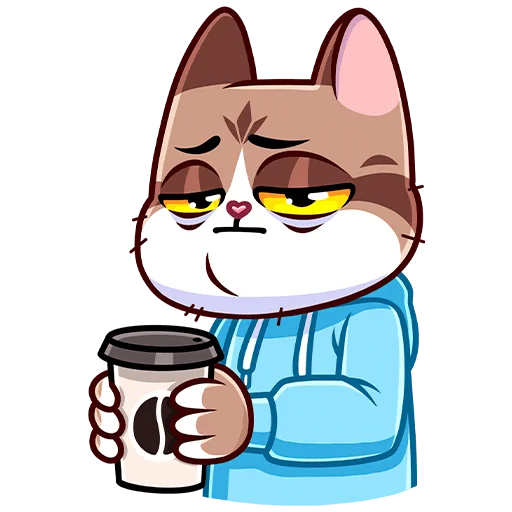 ☕️ Стикер «Котэус» для Telegram