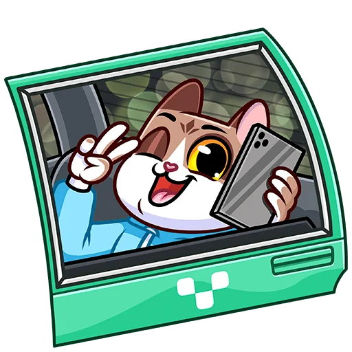 😉 Стикер «Котэус» для Telegram