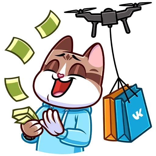 🤑 Стикер «Котэус» для Telegram