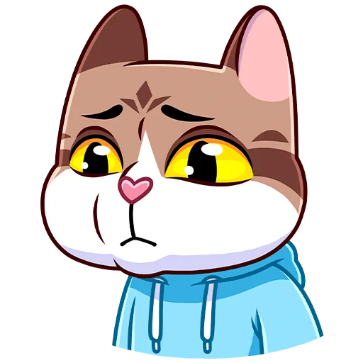 😔 Стикер «Котэус без текста» для Telegram