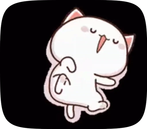 Стикерпак cute cat mochi для Telegram — скачать