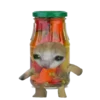 😵 Эмодзи «Cat on food» для Telegram