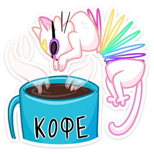 ☕️ Стикер «Котострофа» для Telegram