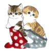 🎄 Эмодзи «Новогодние котики» для Telegram