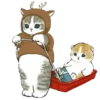 🎄 Эмодзи «Новогодние котики» для Telegram