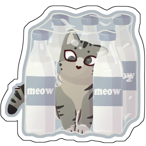 😺 Стикер «Котики антибиотики» для Telegram