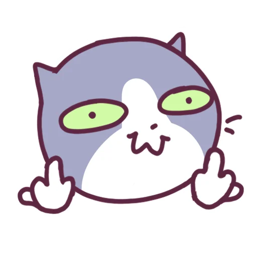 😏 Стикер «Cat Motions 2 without text» для Telegram