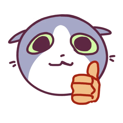 👍 Стикер «Cat Motions 2 without text» для Telegram