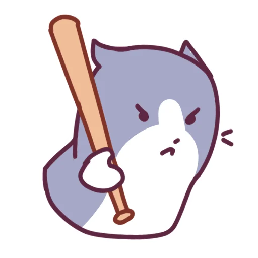 😠 Стикер «Cat Motions 2 without text» для Telegram