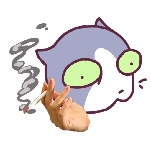 🙄 Стикер «Cat Motions 2 without text» для Telegram