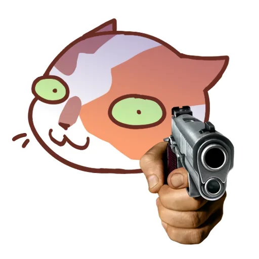 🔫 Стикер «Движовые коты» для Telegram