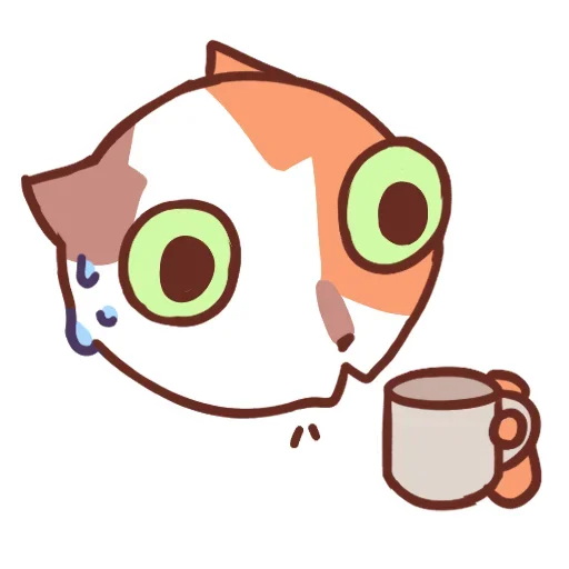 🍵 Стикер «Движовые коты» для Telegram