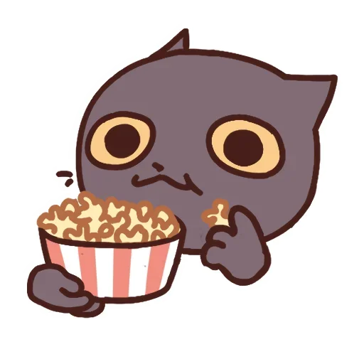 🍿 Стикер «Движовые коты» для Telegram