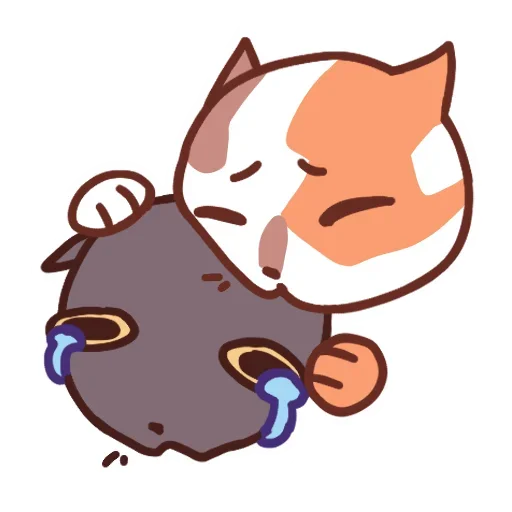 🫂 Стикер «Движовые коты» для Telegram