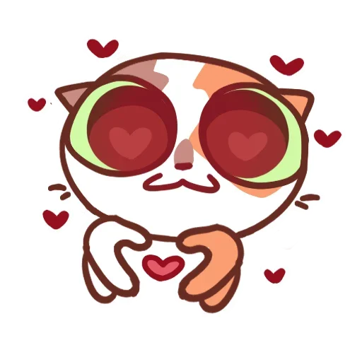 ❤️ Стикер «Движовые коты» для Telegram