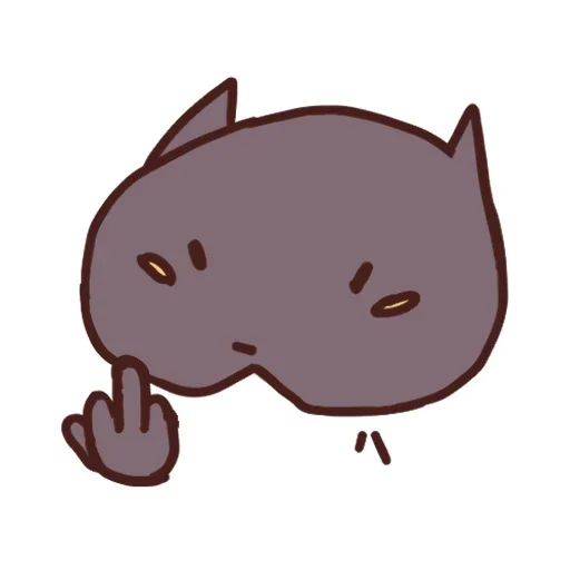 🖕 Стикер «Движовые коты» для Telegram
