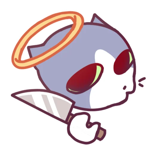 😇 Стикер «Cat Motions 2» для Telegram