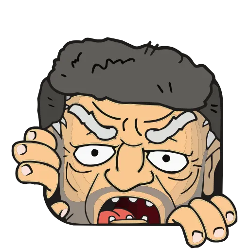 😠 Эмодзи «Осторожно, киберземляне!» для Telegram