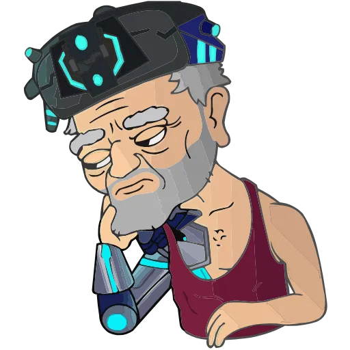 😔 Эмодзи «Осторожно, киберземляне!» для Telegram