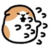 👊 Эмодзи «Cute cavy - морская свинка» для Telegram