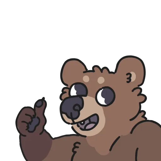 Стикерпак Animated Bears для Telegram — скачать