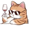 🍷 Эмодзи «Cute Cat» для Telegram