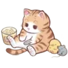😌 Эмодзи «Cute Cat» для Telegram