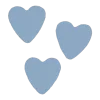 💙 Эмодзи «Голубые эмодзи, буквы» для Telegram