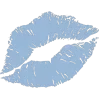 💙 Эмодзи «Голубые эмодзи, буквы» для Telegram