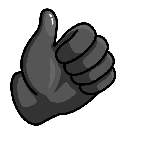 👍 Эмодзи «Black» для Telegram