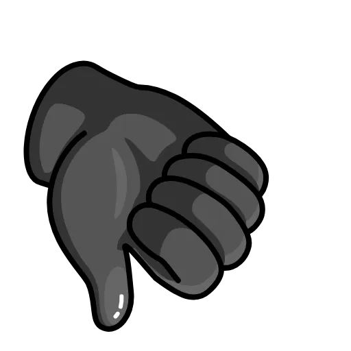 👎 Эмодзи «Black» для Telegram