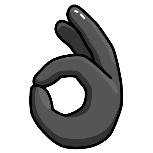 👌 Эмодзи «Black» для Telegram