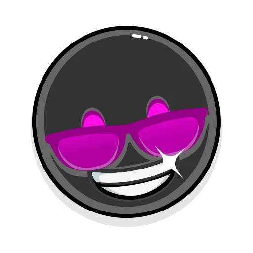 😎 Эмодзи «Black» для Telegram