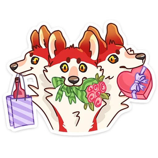 💐 Стикер «Цербер» для Telegram