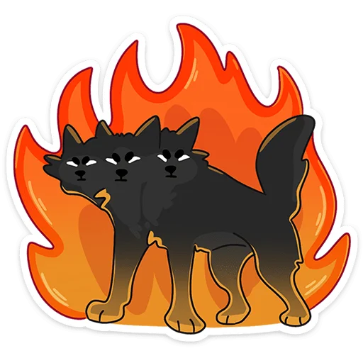 🔥 Стикер «Цербер» для Telegram