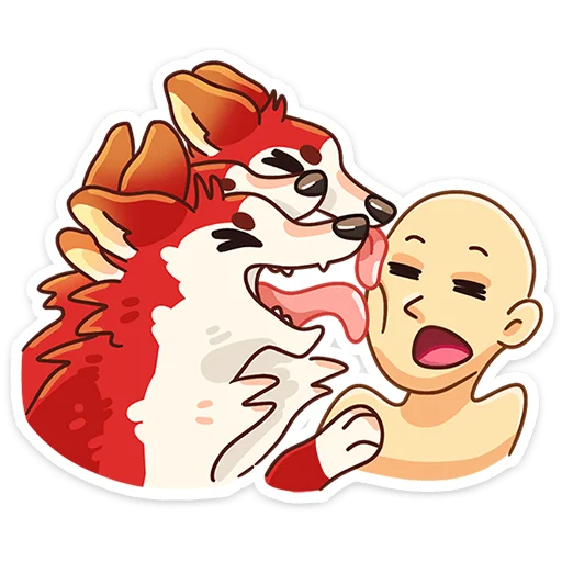😛 Стикер «Цербер» для Telegram