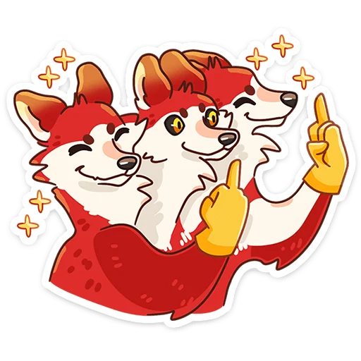 🖕 Стикер «Цербер» для Telegram