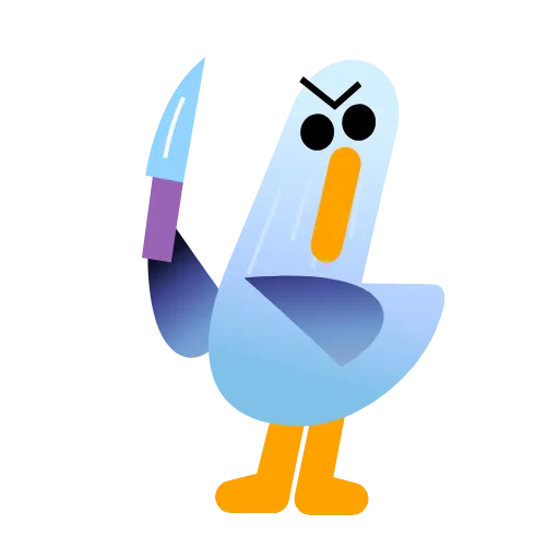 ⭐ Стикер «Чайка» для Telegram