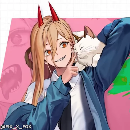 🤗 Стикер «Chainsaw Man Mixed» для Telegram