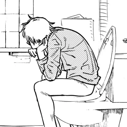 🚽 Стикер «Chainsaw Man - Человек Бензопила» для Telegram