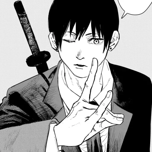 🦊 Стикер «Chainsaw Man - Человек Бензопила» для Telegram
