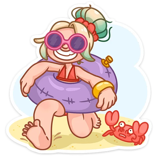 🏖 Стикер «Ромашка» для Telegram