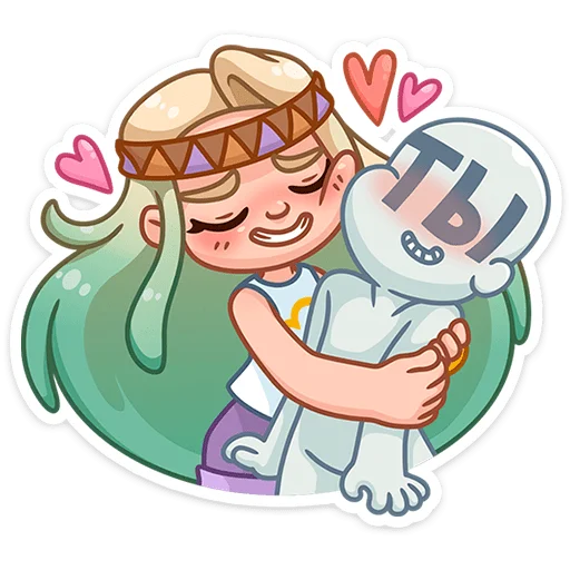 🥰 Стикер «Ромашка» для Telegram